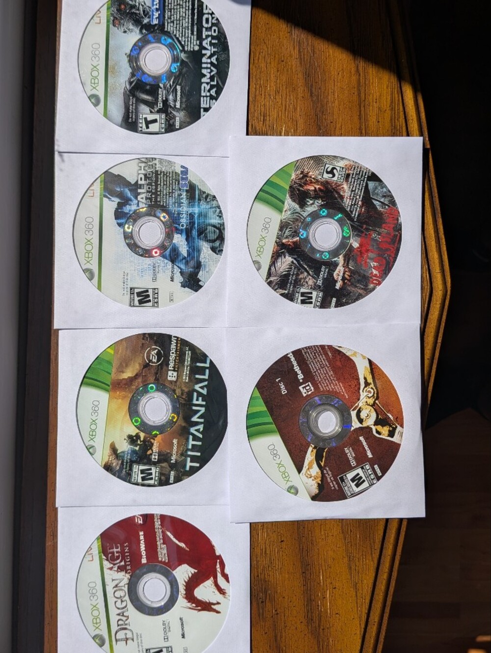 x6 Xbox 360 Games (Loose Discs, Tested & Working) Bundle / Lot